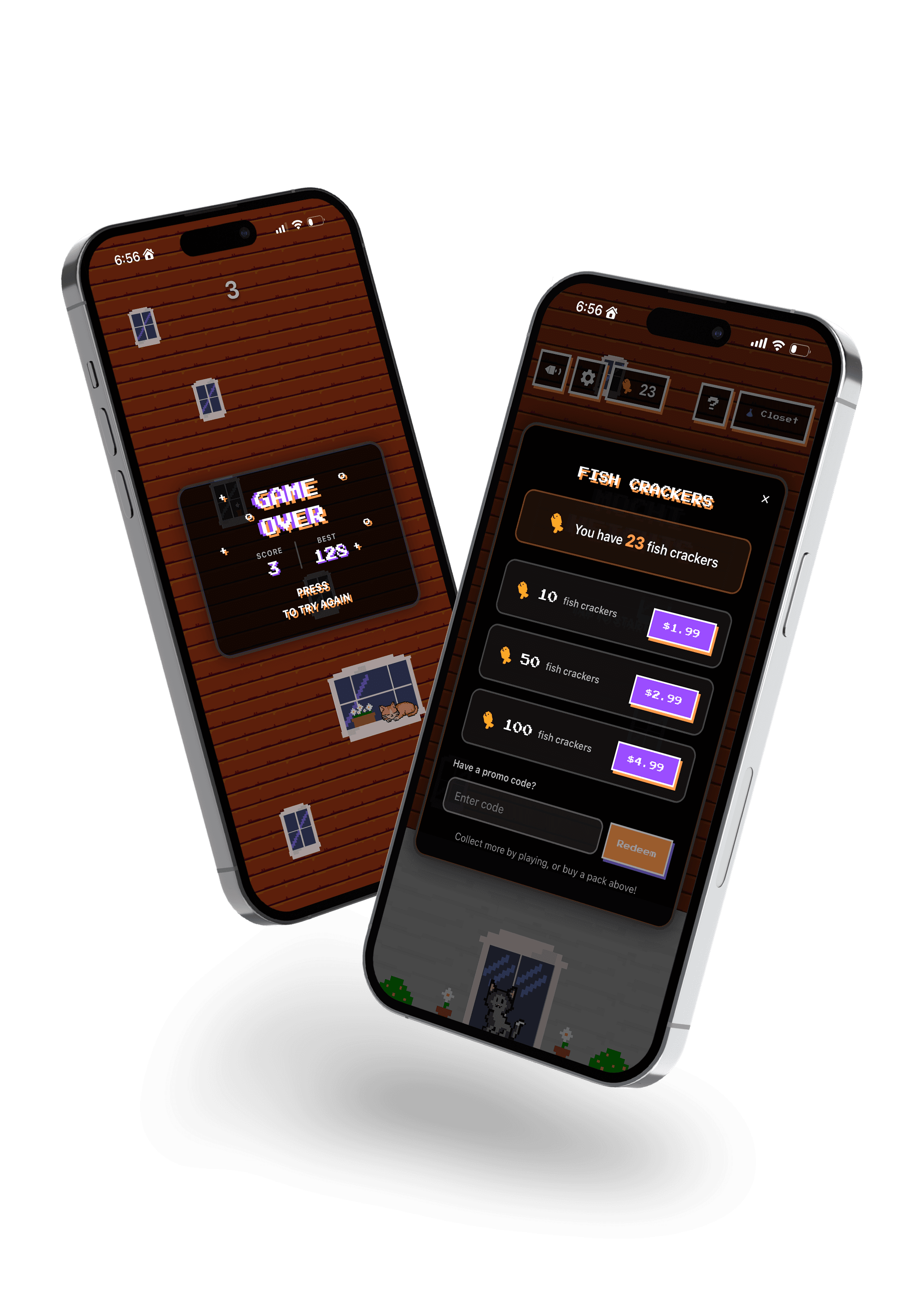 Mochi Heights on iPhone — gameplay screens